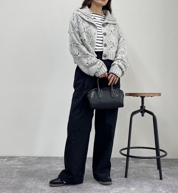 fredy emue「ポップコーンハイネックカーディガン」|ニット・セーター|