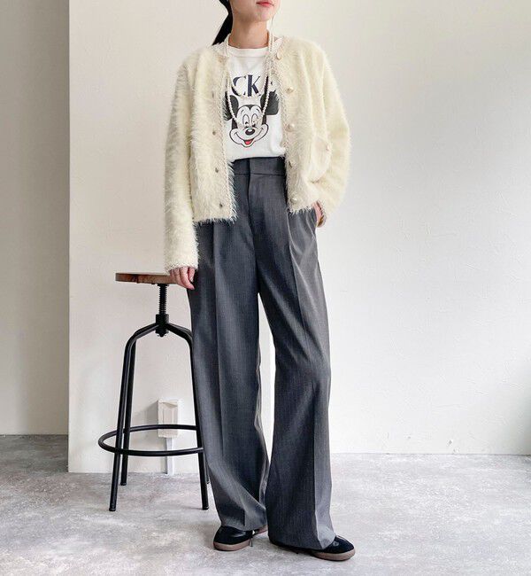 fredy emue「シャギーポケ付きジャケットカーディガン」|カーディガン|