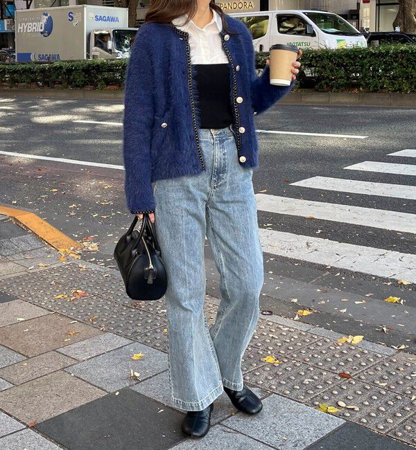 fredy emue「シャギーポケ付きジャケットカーディガン」|カーディガン|