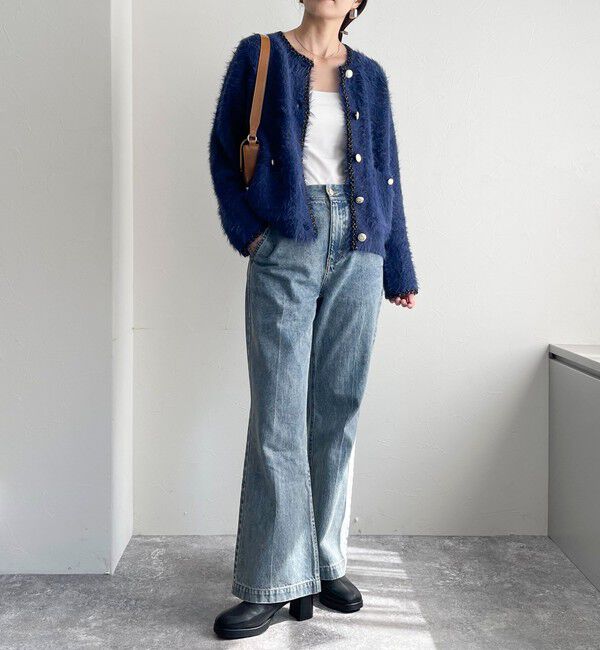 fredy emue「シャギーポケ付きジャケットカーディガン」|カーディガン|