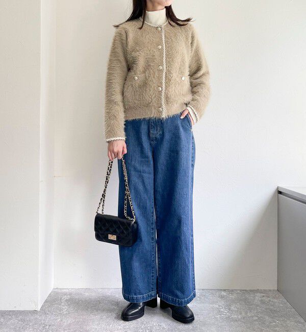 fredy emue「シャギーポケ付きジャケットカーディガン」|カーディガン|