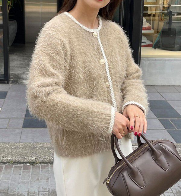 fredy emue「シャギーポケ付きジャケットカーディガン」|カーディガン|