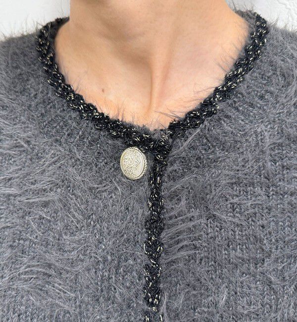 fredy emue「シャギーポケ付きジャケットカーディガン」|カーディガン|