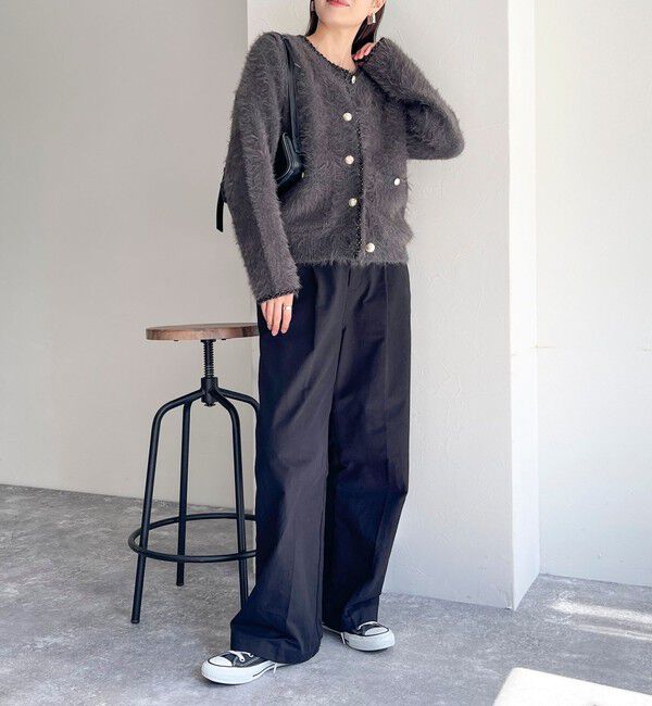 fredy emue「シャギーポケ付きジャケットカーディガン」|カーディガン|
