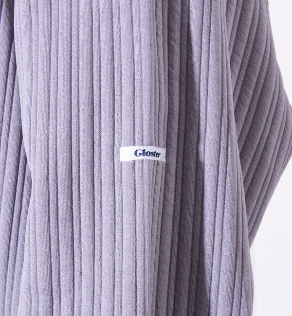 GLOSTER「【GLOSTER/グロスター】ストライプ キルティング  プルオーバーパーカー フーディ 」|パーカー|