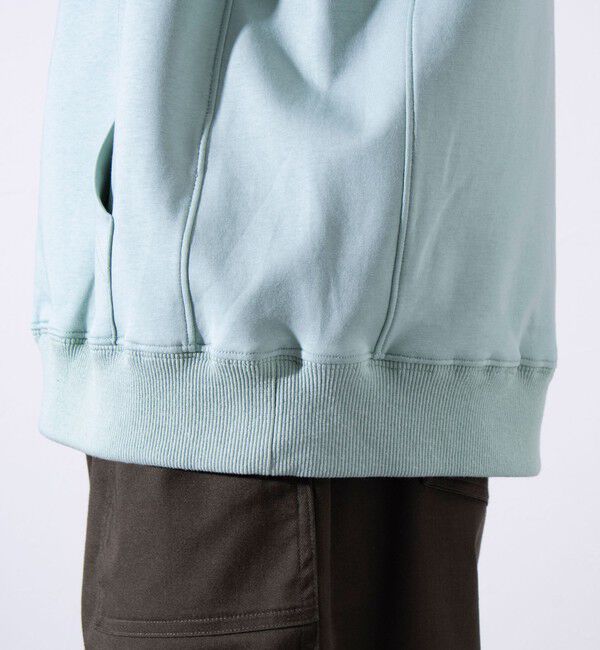 GLOSTER「【GLOSTER/グロスター】フレンチブルドッグ刺繍  ダンボールバイカラーパーカー フーディ」|パーカー|