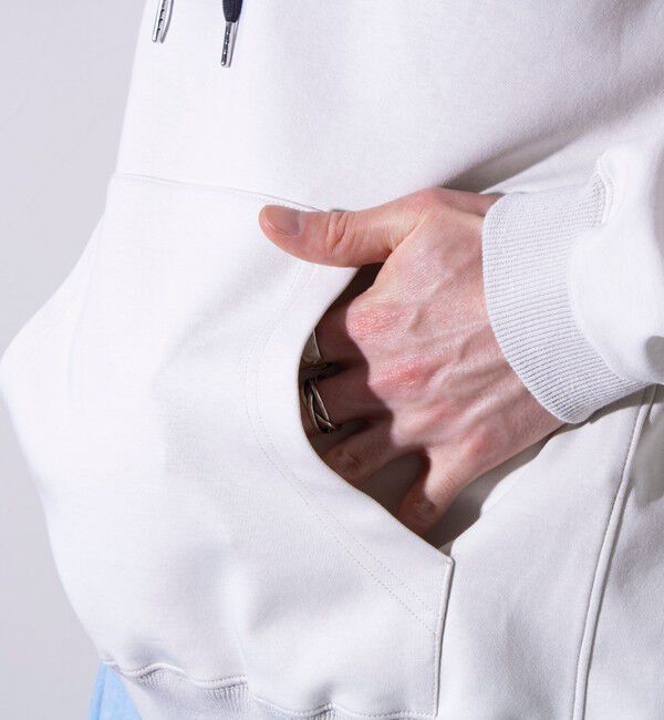 GLOSTER「【GLOSTER/グロスター】フレンチブルドッグ刺繍  ダンボールバイカラーパーカー フーディ」|パーカー|