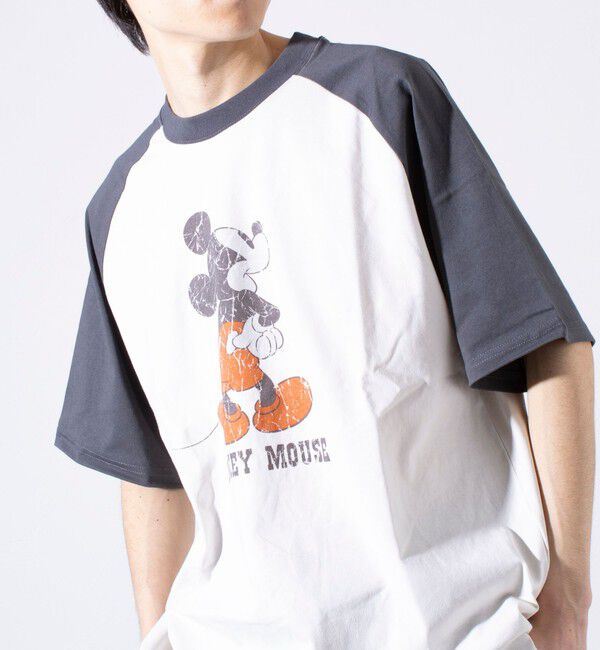 GLOSTER「【Disney】【TOM&JERRY】ピグメント/ラグランスリーブ プリントTシャツ 」|Tシャツ・カットソー|