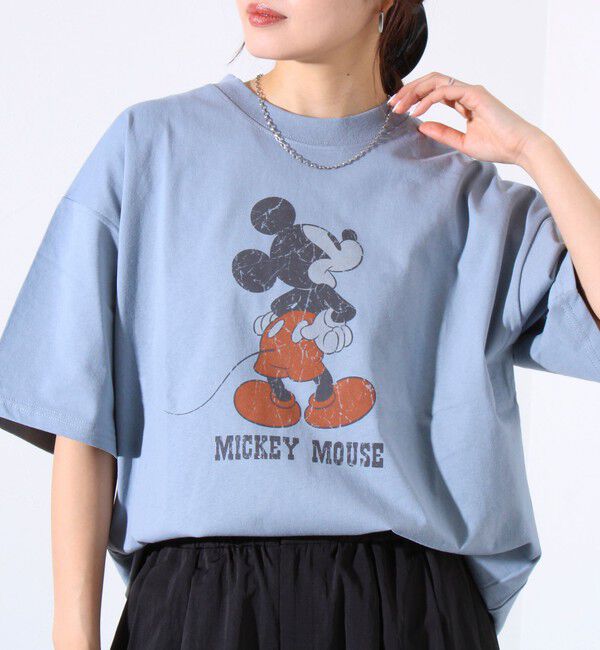 GLOSTER「【Disney】【TOM&JERRY】ピグメント/ラグランスリーブ プリントTシャツ 」|Tシャツ・カットソー|