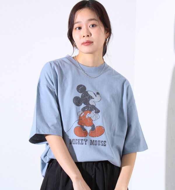 GLOSTER「【Disney】【TOM&JERRY】ピグメント/ラグランスリーブ プリントTシャツ 」|Tシャツ・カットソー|