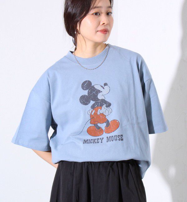 GLOSTER「【Disney】【TOM&JERRY】ピグメント/ラグランスリーブ プリントTシャツ 」|Tシャツ・カットソー|