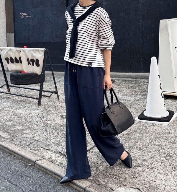 fredy emue「シルキーリネンイージーパンツ」|チノ|