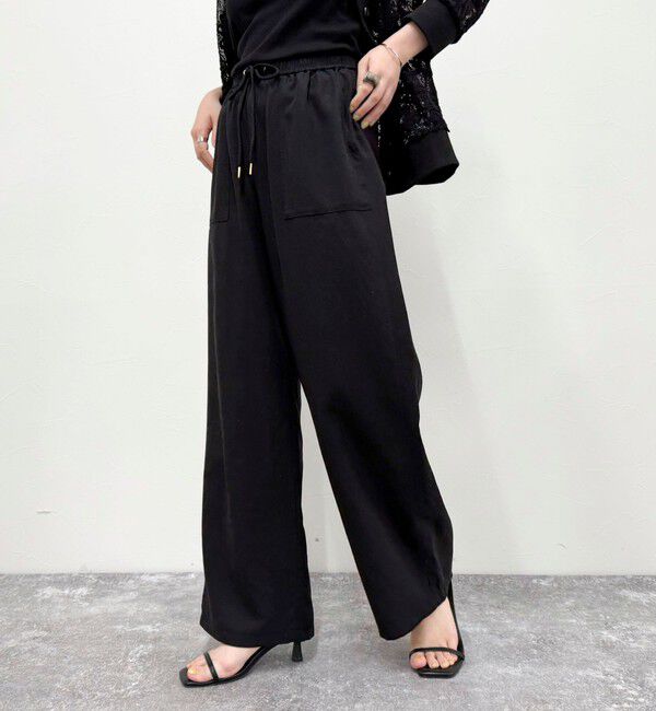 fredy emue「シルキーリネンイージーパンツ」|チノ|