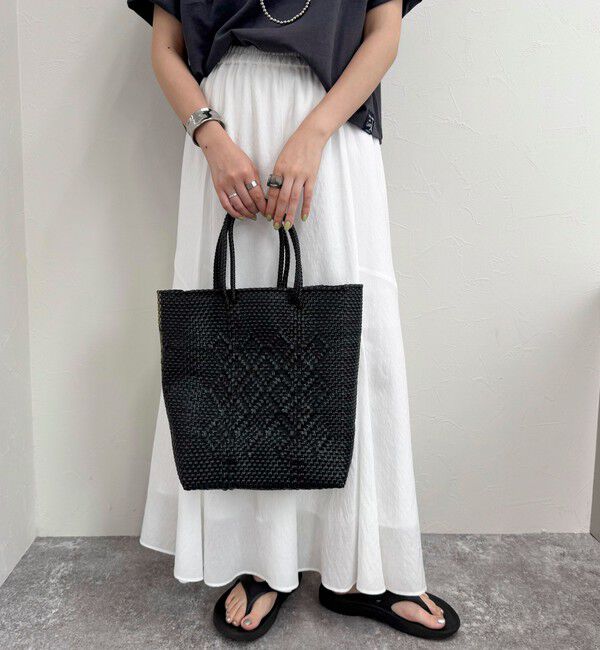 fredy emue「【MoonBird /ムーンバード】 サイドラインタテ型メルカドバッグ」|かごバッグ|