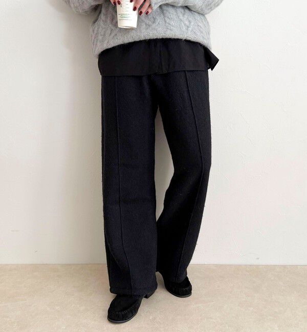 fredy emue「ブークレーウールイージーパンツ」|チノ|