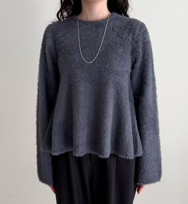 fredy emue「シャギーペプラムニットプルオーバー」|ニット・セーター|