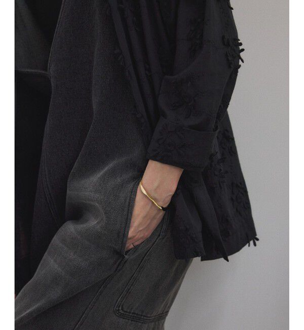 SALON adam et rope'「【WEB限定】３Dフラワーレースジャケット［セットアップ対応］」|シャツ・ブラウス|