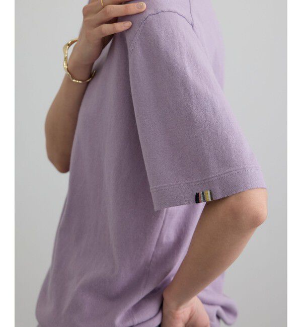 SALON adam et rope'「【J'aDoRe・店舗限定】【extreme cashmere（エクストリーム・カシミア）】james ニットTシャツ」|Tシャツ・カットソー|ラベンダー(52)