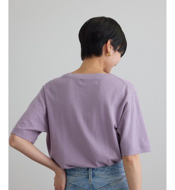 SALON adam et rope'「【J'aDoRe・店舗限定】【extreme cashmere（エクストリーム・カシミア）】james ニットTシャツ」|Tシャツ・カットソー|