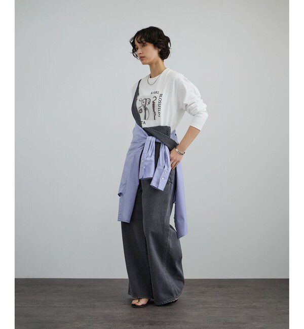 SALON adam et rope'「【KARL BLOSSFELDT  by SALON】フォトロングスリーブTシャツ」|Tシャツ・カットソー|