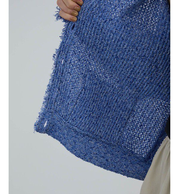 SALON adam et rope'「ツイーディーニットカーディガン」|カーディガン|