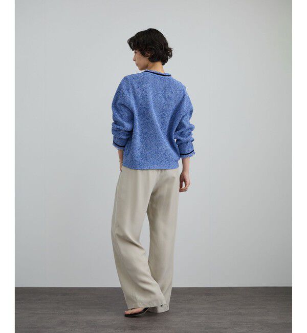 SALON adam et rope'「ツイーディーニットカーディガン」|カーディガン|