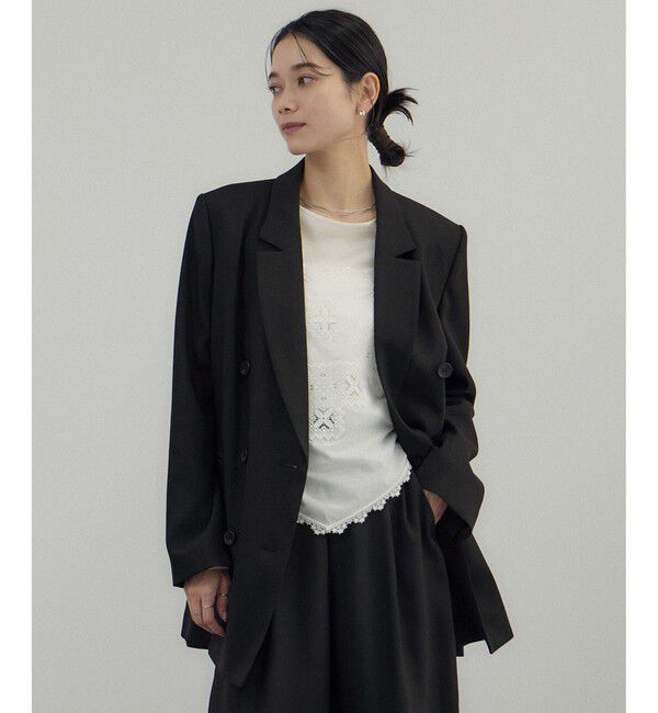 SALON adam et rope'「トレビラツイルテーラードジャケット」|テーラードジャケット|ブラック(01)