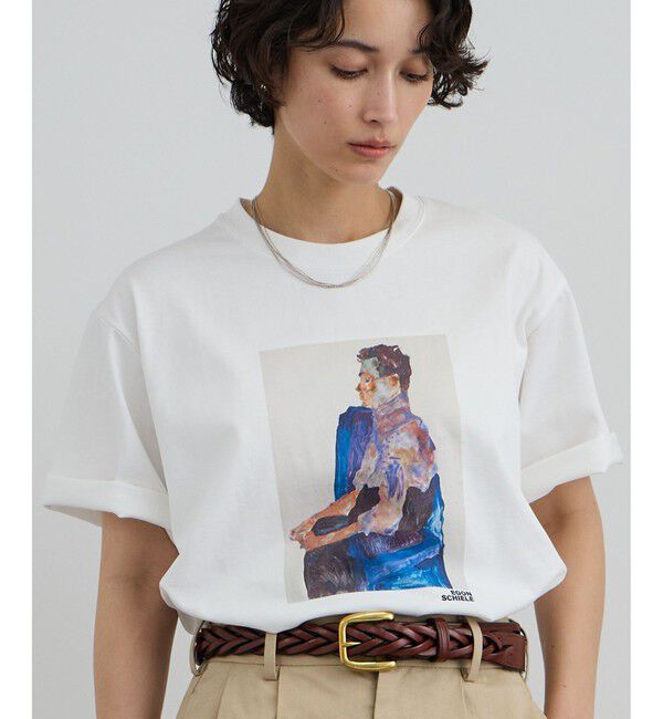 SALON adam et rope'「【Egon Schiele for SALON】アートプリントTシャツ」|Tシャツ・カットソー|
