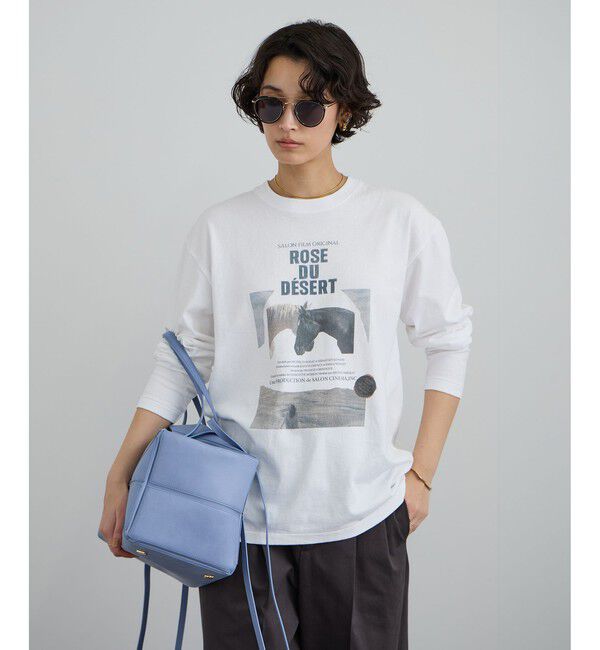 SALON adam et rope'「フィルムポスタープリントロンT」|Tシャツ・カットソー|オフホワイト(15)