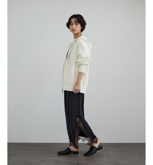 SALON adam et rope'「クレープスウェットライクジップパーカー」|パーカー|