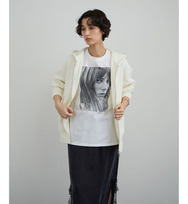 SALON adam et rope'「クレープスウェットライクジップパーカー」|パーカー|