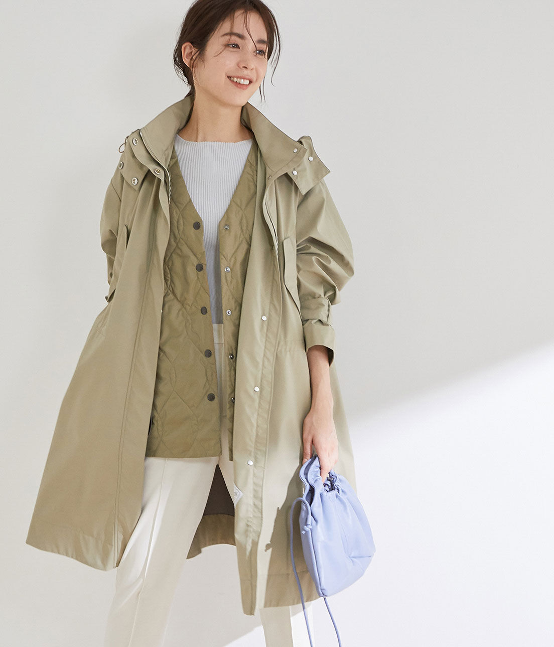 ROPE「【Mizunoコラボレーション】撥水オーバーサイズコントロールコート」|その他|ベージュ(27)