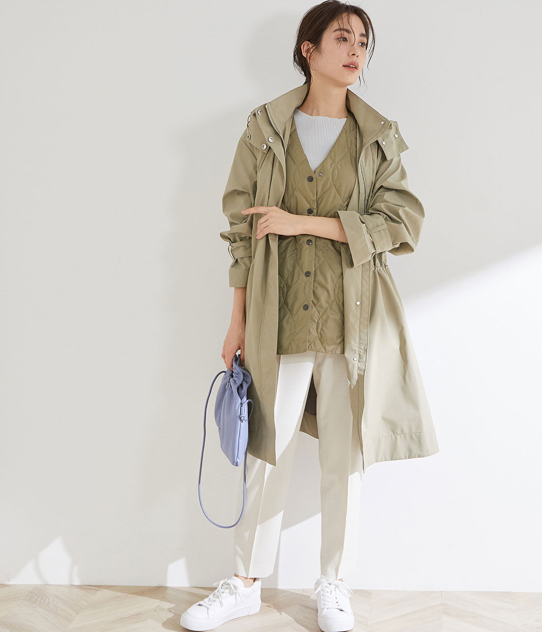 ROPE「【Mizunoコラボレーション】撥水オーバーサイズコントロールコート」|その他|