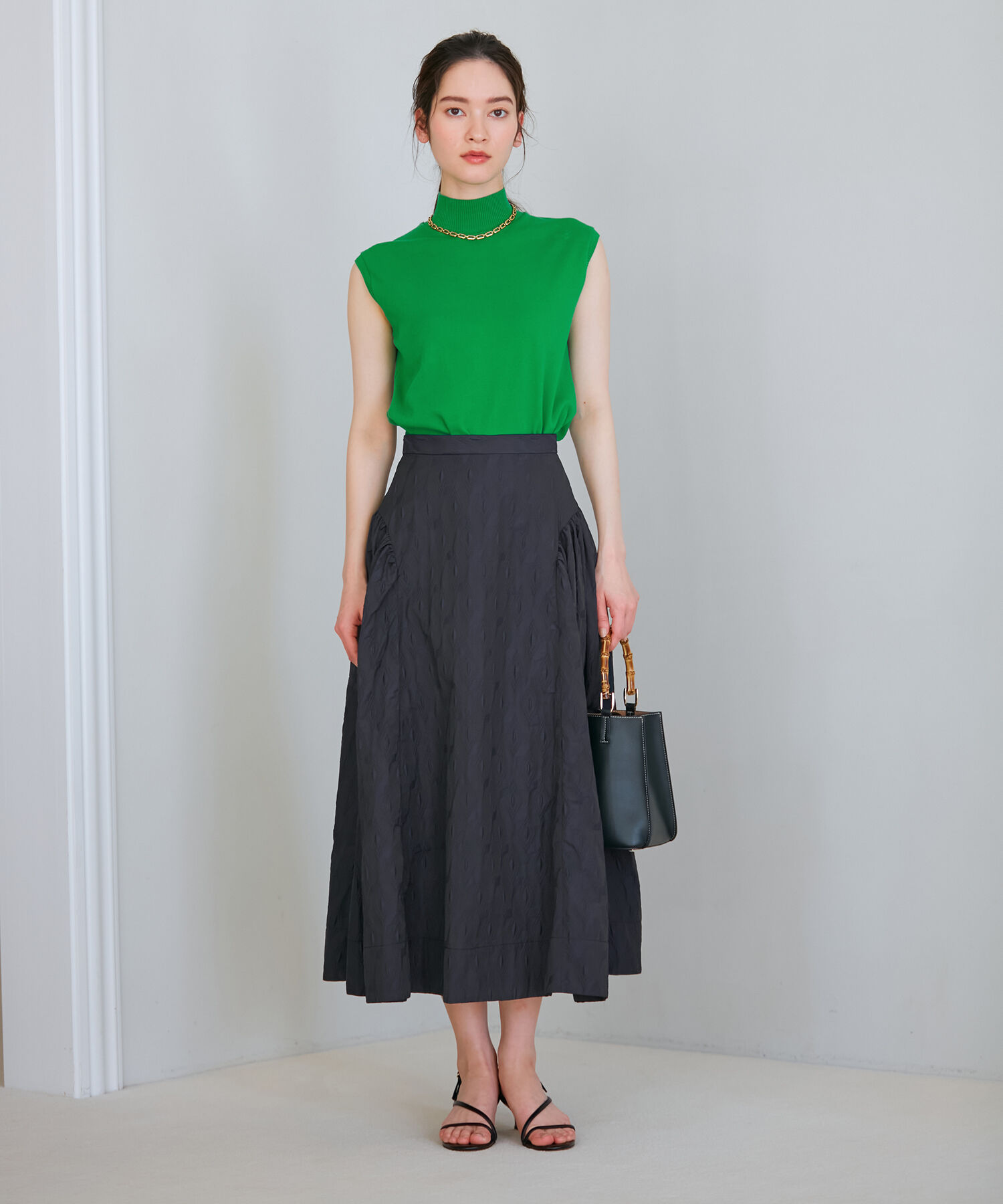 ROPE「【ITALY】ハイネックノースリーブニット」|Tシャツ・カットソー|