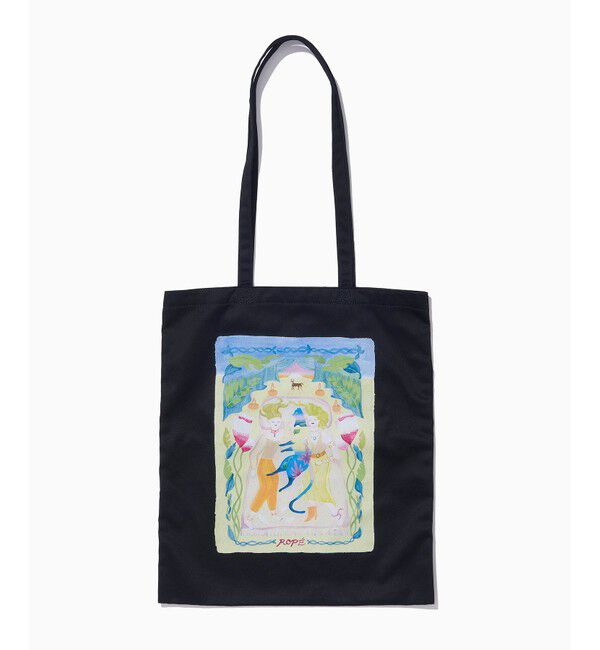 ROPE「【Kei Nagayama for ROPE'】イラスト入りトートバッグ【A4対応】」|トートバッグ|