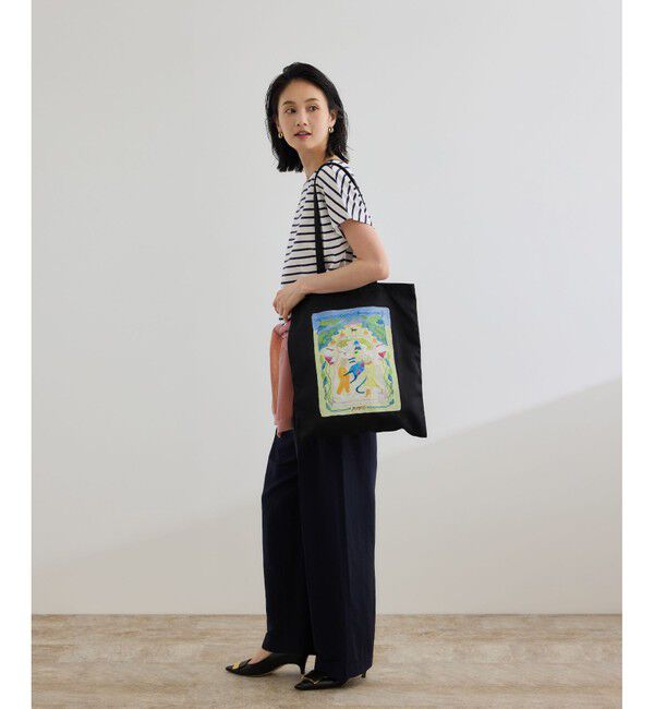 ROPE「【Kei Nagayama for ROPE'】イラスト入りトートバッグ【A4対応】」|トートバッグ|