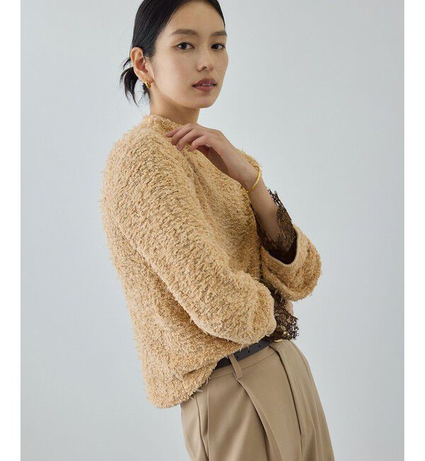 ROPE「【COOHEM(コーヘン)】COTTON FANCY YARN HIGH NECK KNIT」|ニット・セーター|