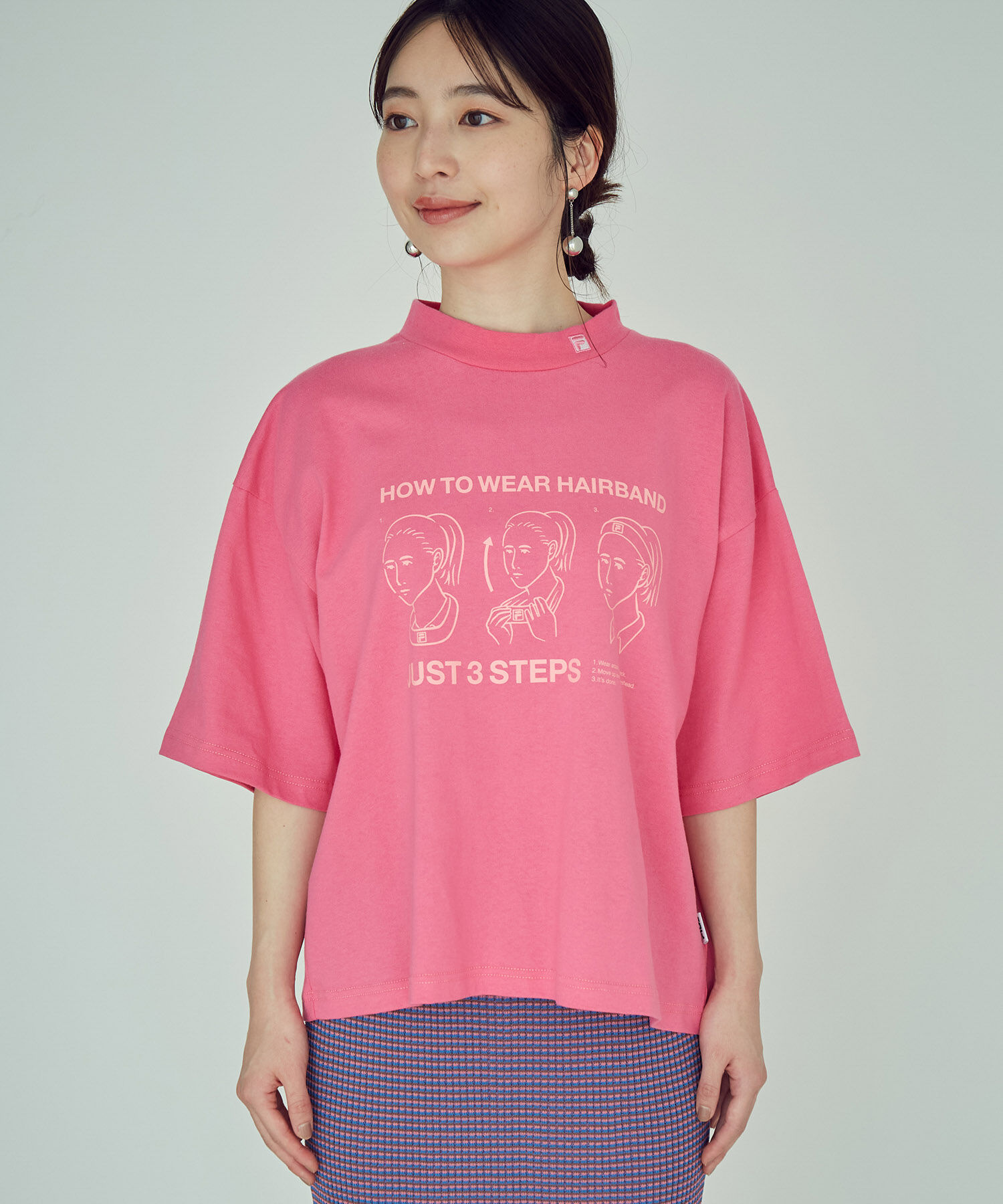 VIS「【FILA 別注】モックネックTシャツ」|Tシャツ・カットソー|