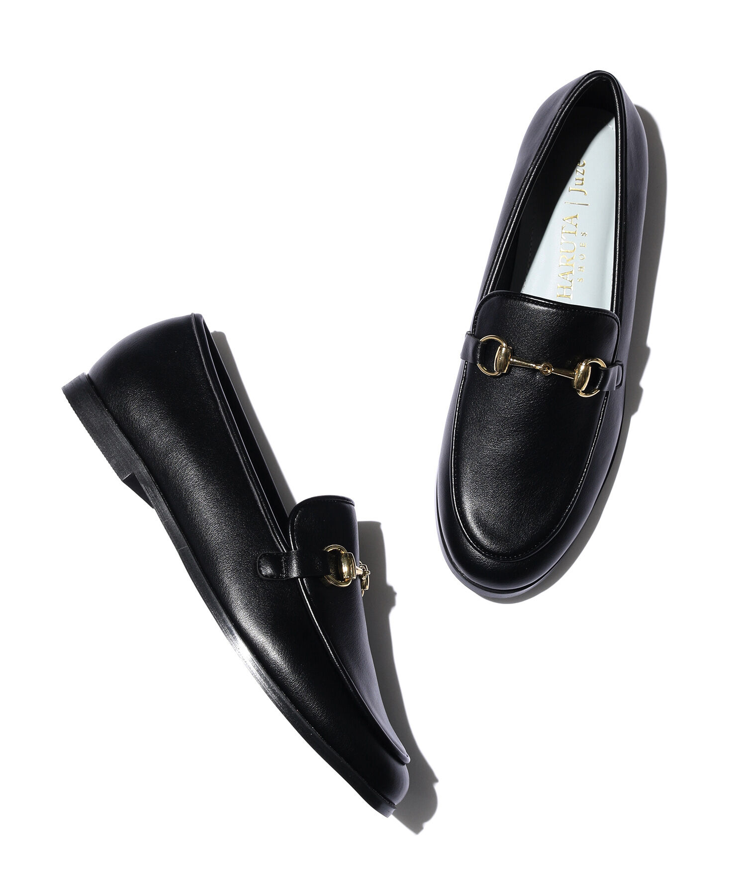 Juze「【晴雨兼用】【HARUTAコラボ】リサイクルレザービットローファー」|ローファー|