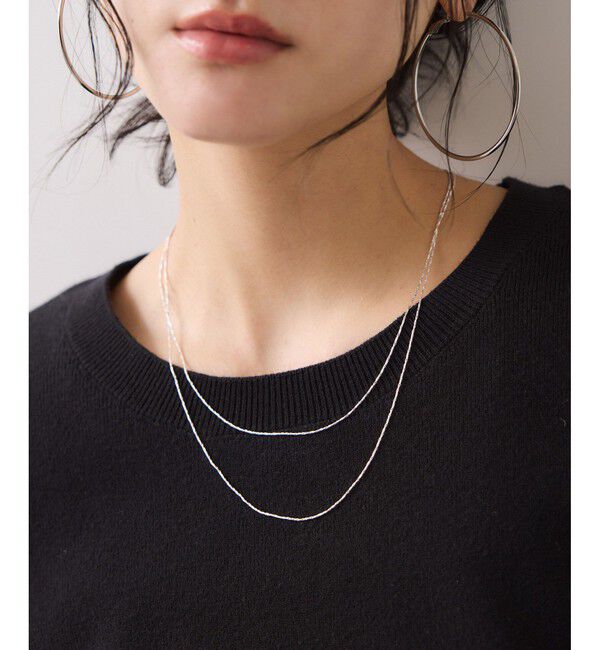 VIS「レイヤードナローチェーンネックレス」|ネックレス|シルバー(93)