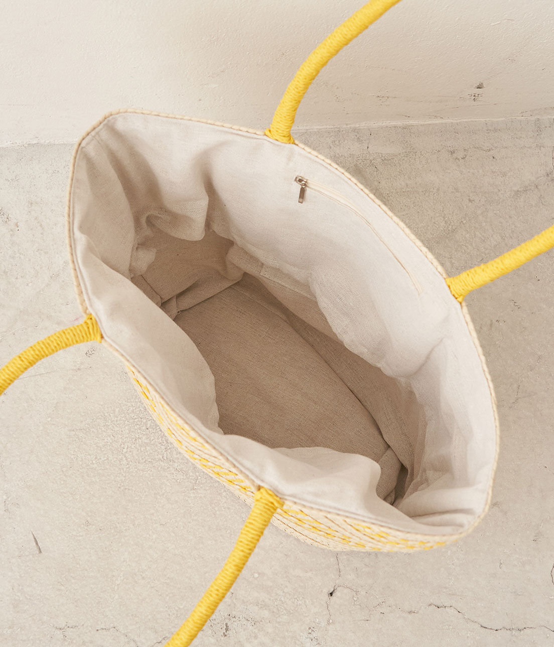 ROPE PICNIC PASSAGE「ツートンブレード巾着付バスケット」|トートバッグ|