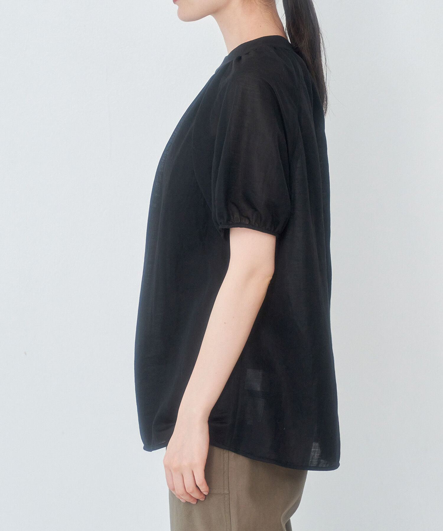 Rope&rsquo;Picnic「【emur】シアープチハイトップス」|シャツ・ブラウス|