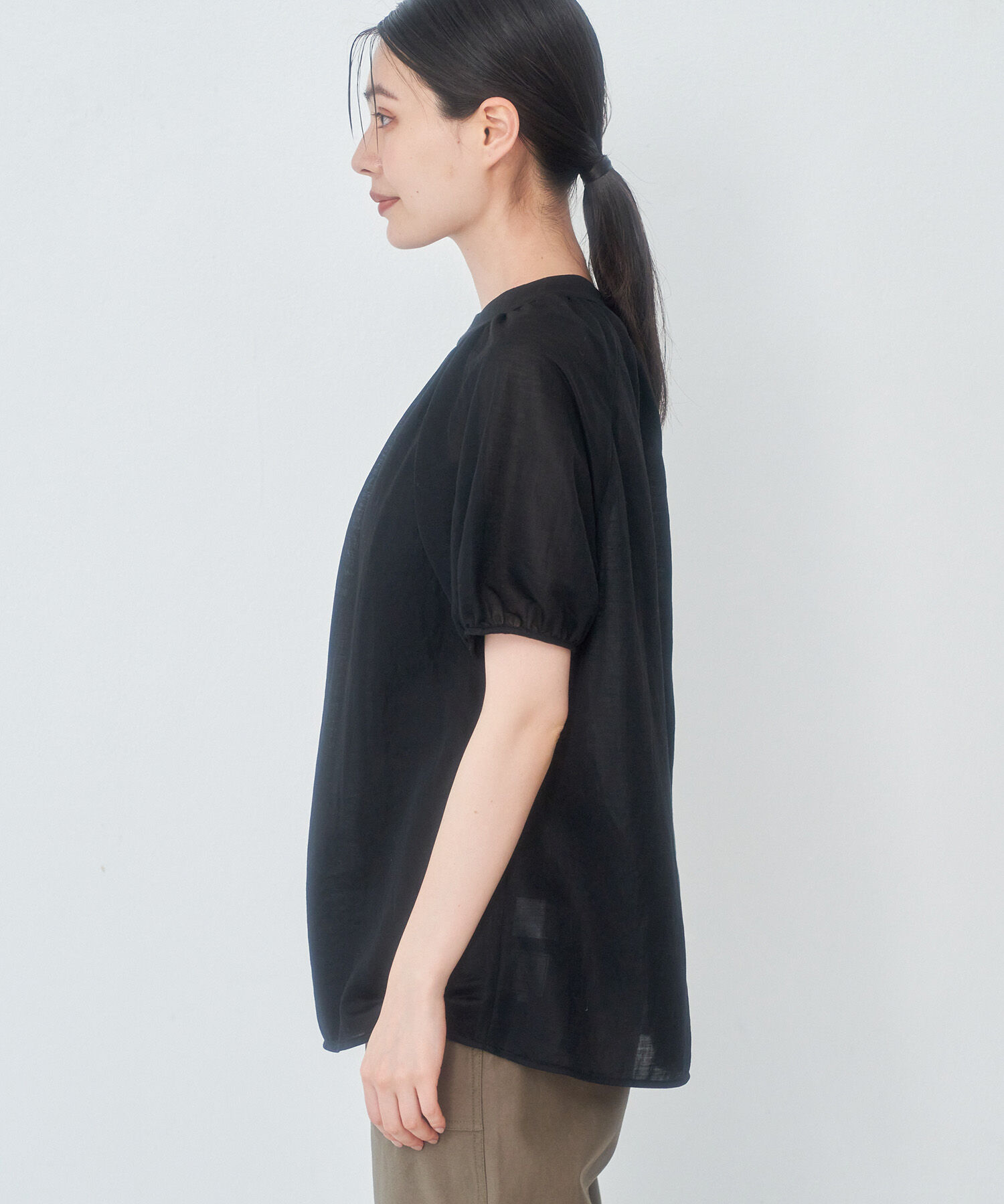 Rope&rsquo;Picnic「【emur】シアープチハイトップス」|シャツ・ブラウス|