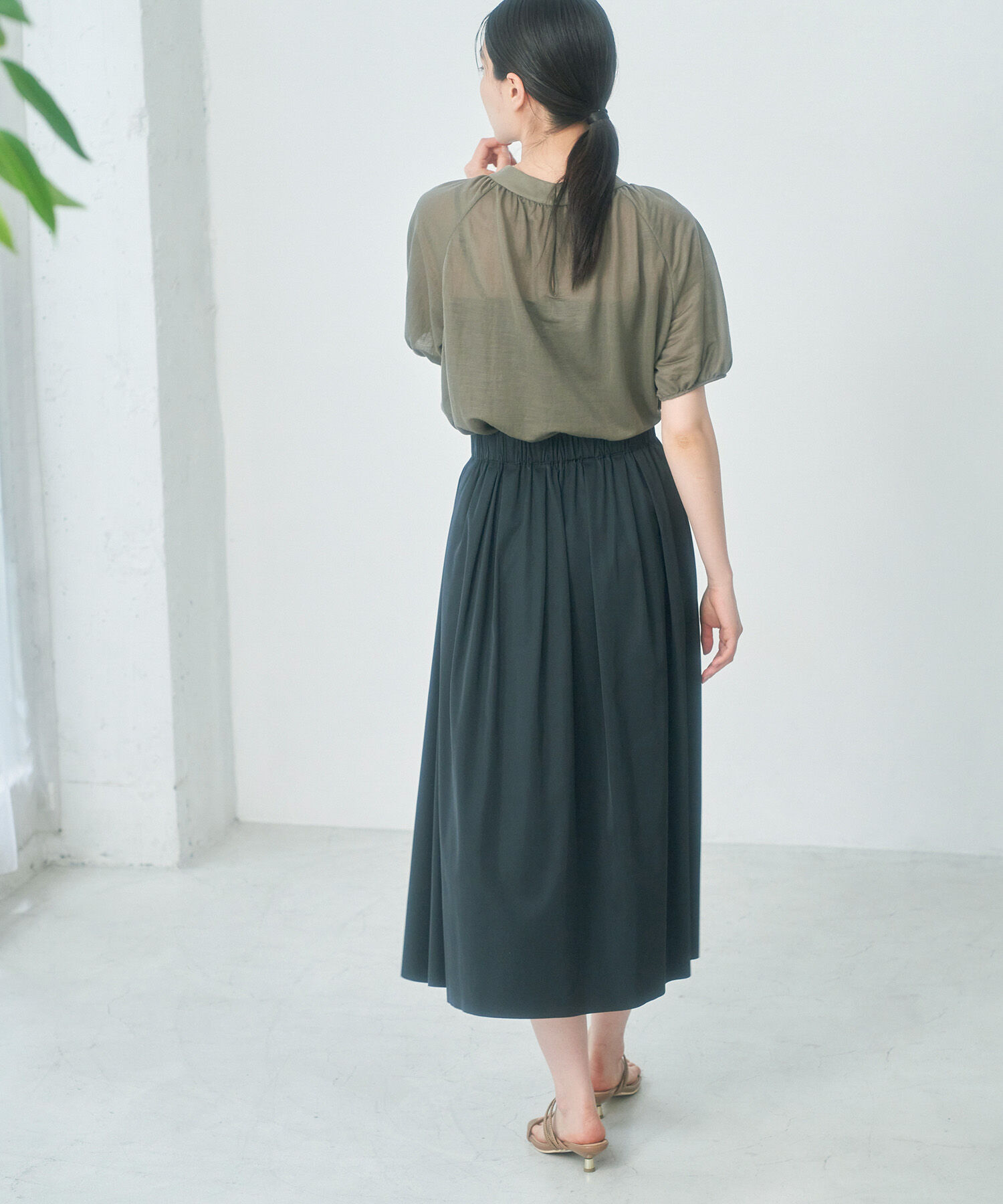 Rope&rsquo;Picnic「【emur】シアープチハイトップス」|シャツ・ブラウス|