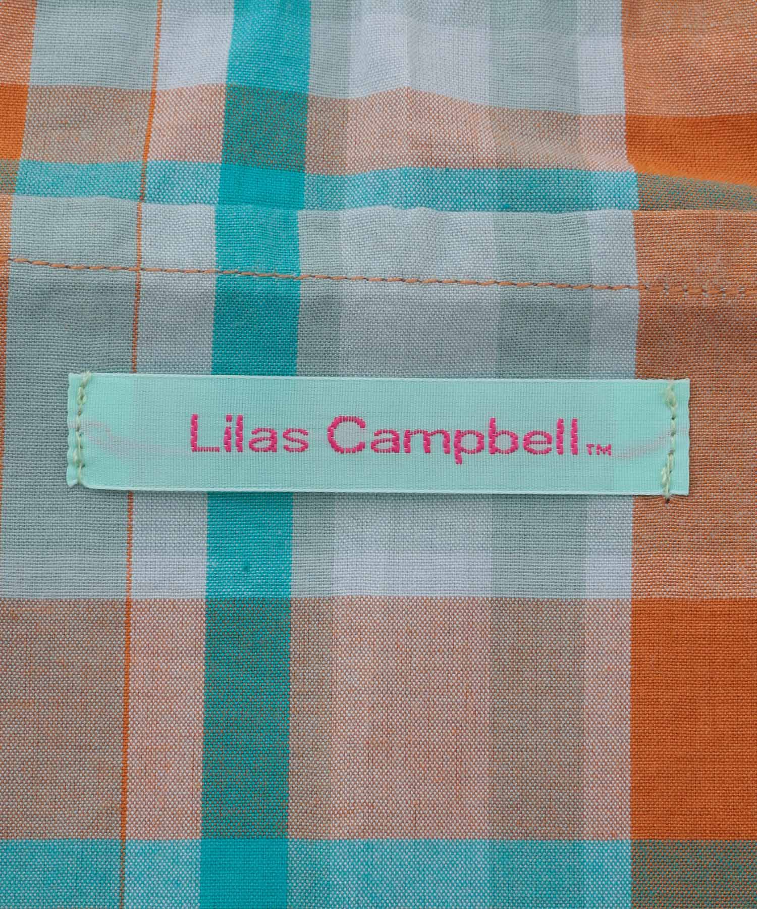 ROPE PICNIC PASSAGE「【Lilas Campbell】リラキャンベル インドチェックエコバッグ」|エコバッグ|