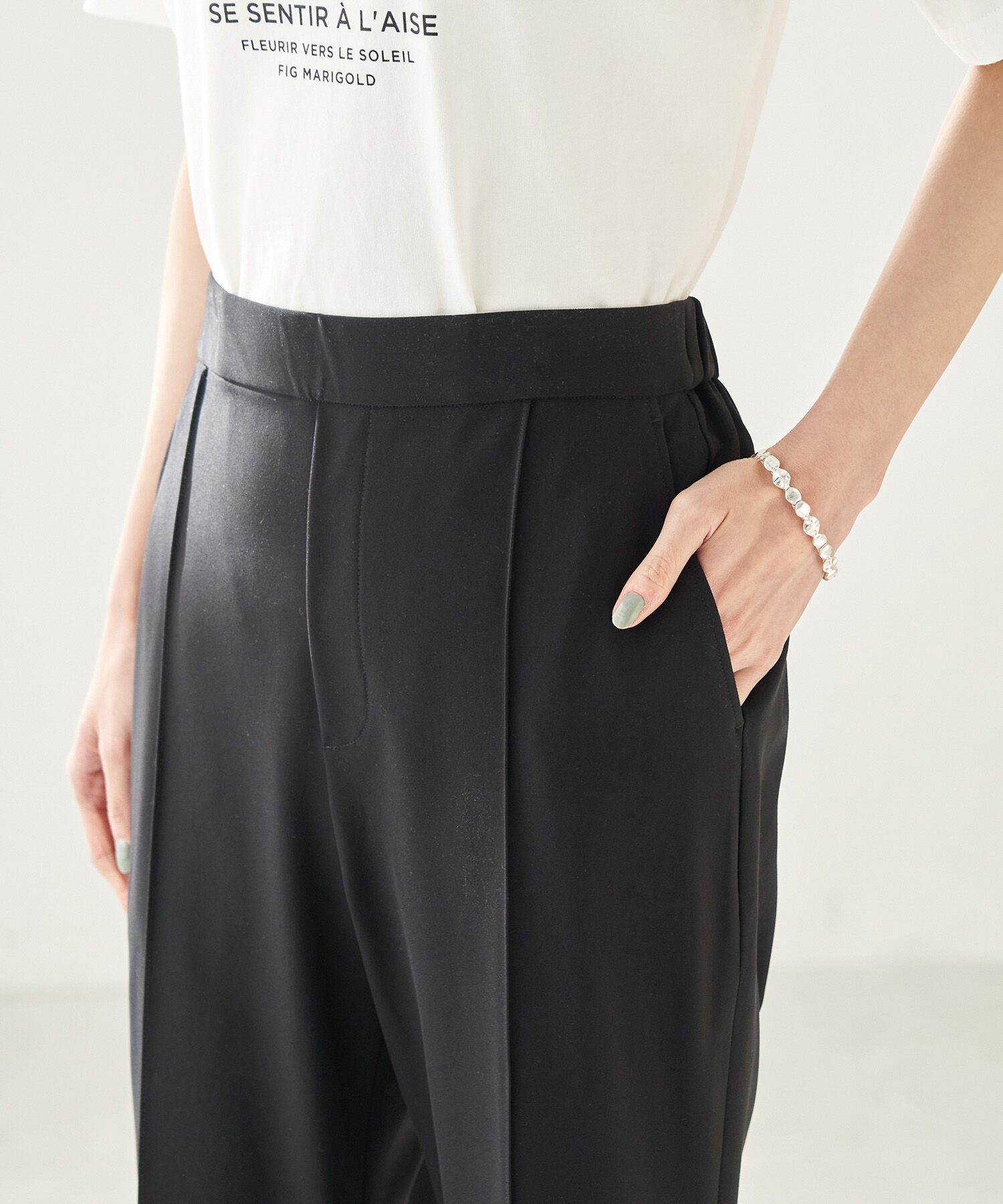 Rope&rsquo;Picnic「【ラク美】サイドジップピンタックパンツ」|その他|