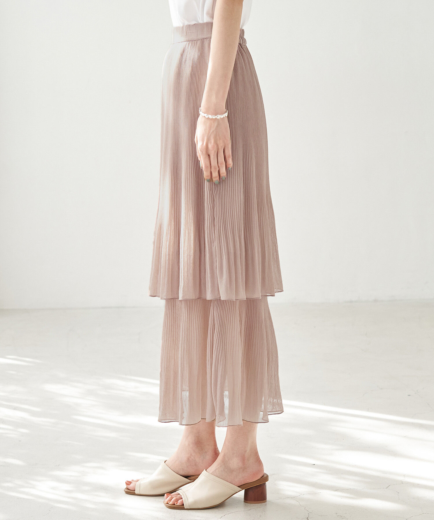 Rope&rsquo;Picnic「ティアードフレアスカート」|スカート|