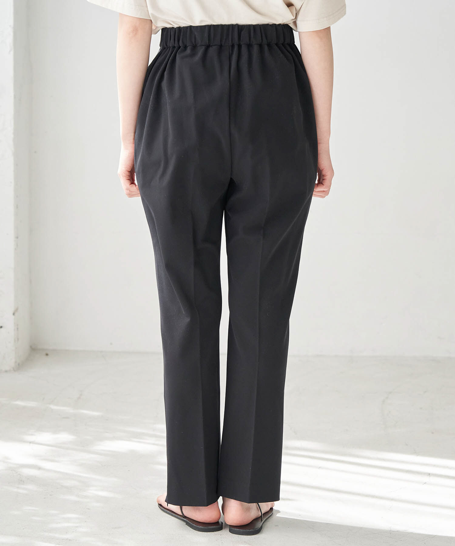 Rope&rsquo;Picnic「【ラク美】【WEB限定・低身長向け】サイドジップピンタックパンツ」|その他|