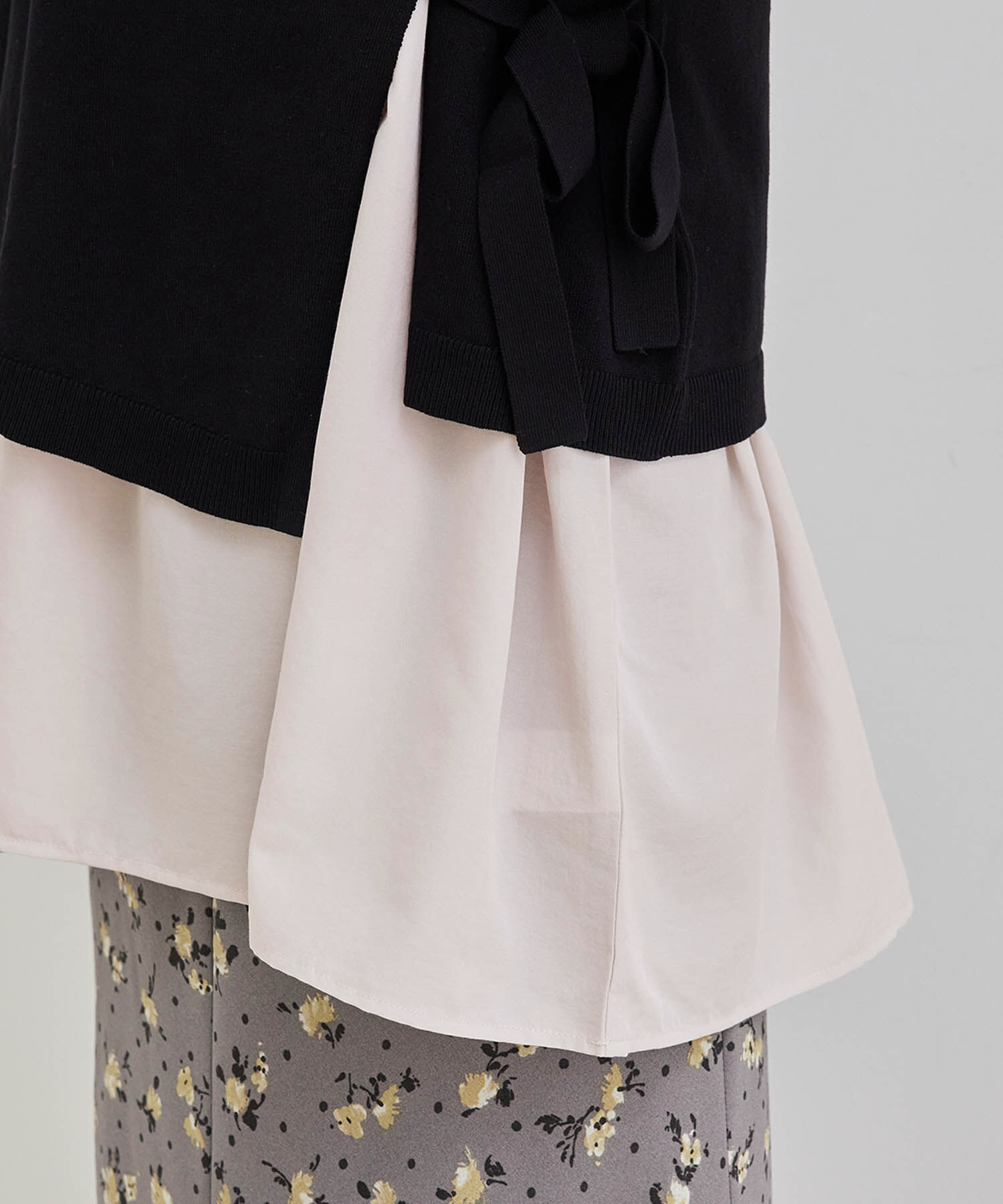 Rope&rsquo;Picnic「布帛レイヤードニットプルオーバー 」|ニット・セーター|