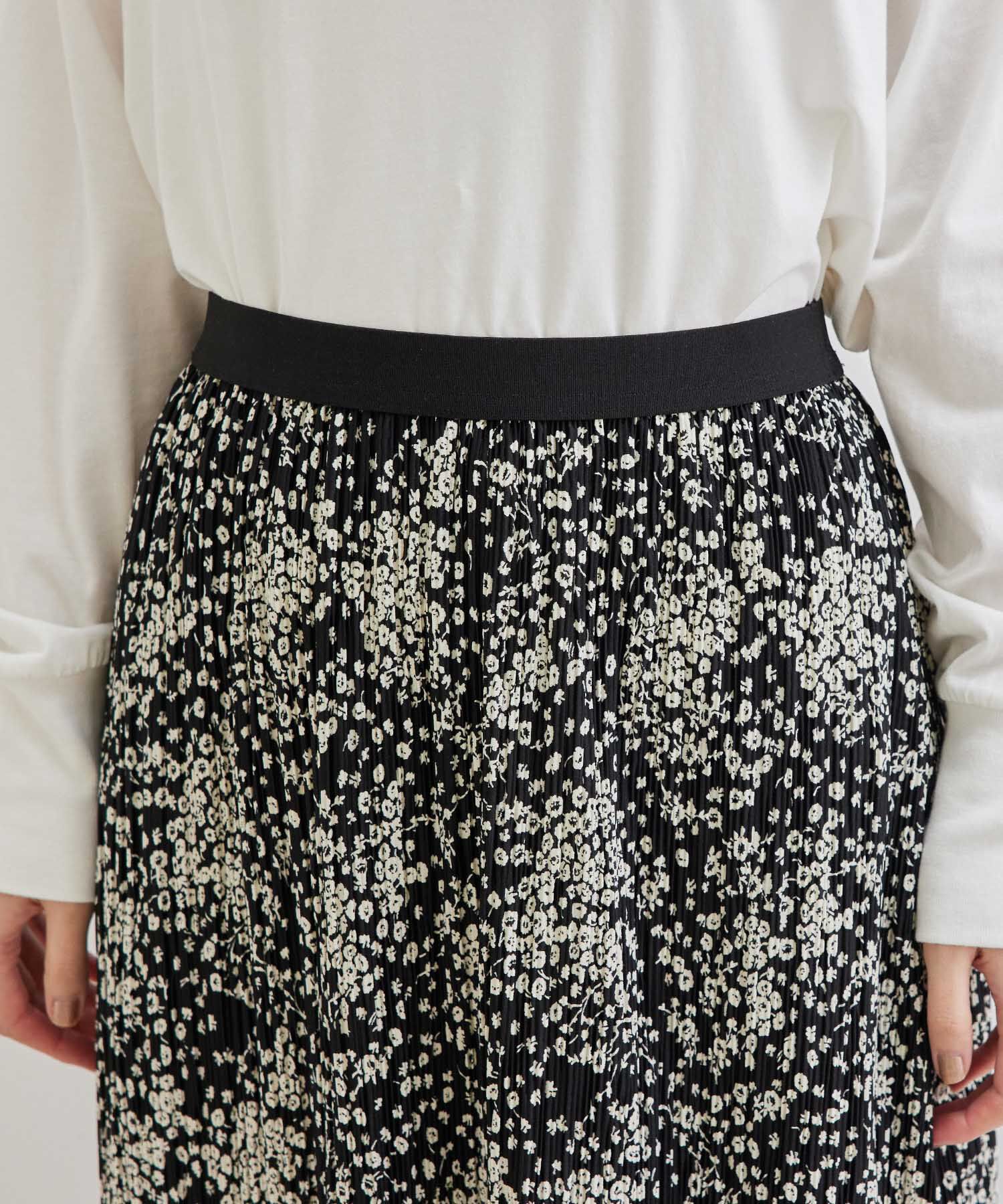 Rope&rsquo;Picnic「【WEB限定】小花柄プリーツスカート」|スカート|